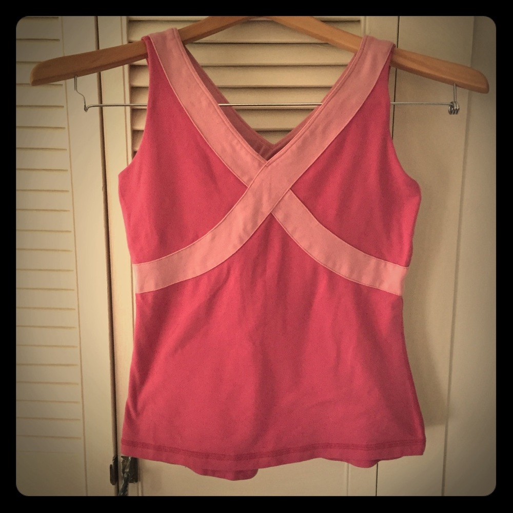 Lululemon Pink Yoga Tank Size 8 Raspberry